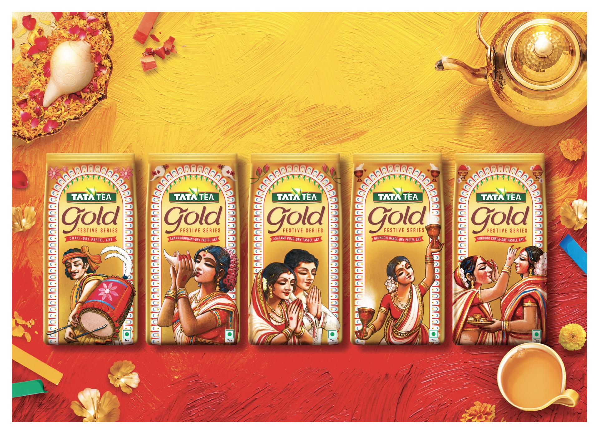 London Design Awards Winner - TATA TEA GOLD DURGA PUJA FESTIVE PACKAGING