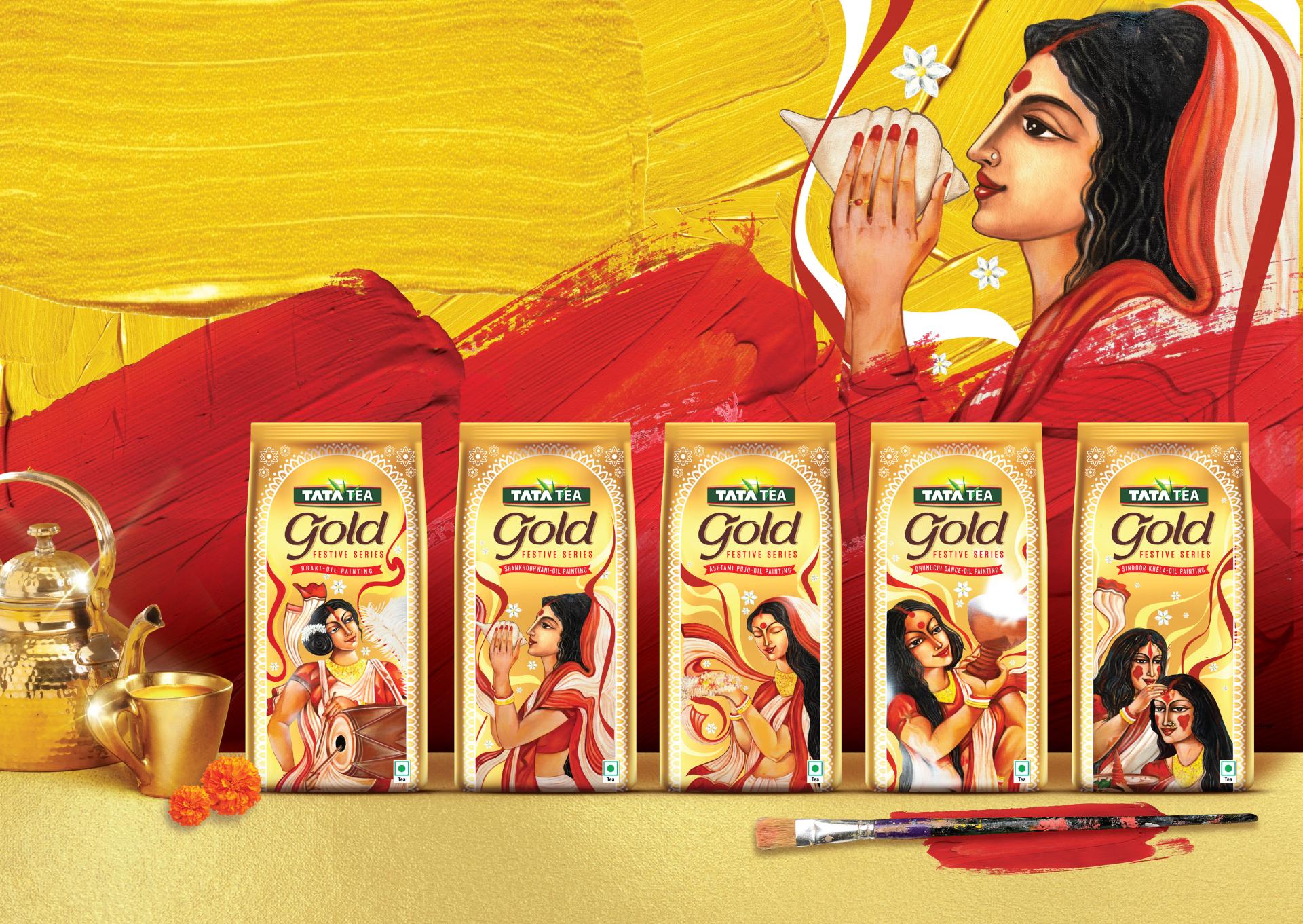London Design Awards Winner - TATA TEA GOLD DURGA PUJA FESTIVE PACKAGING