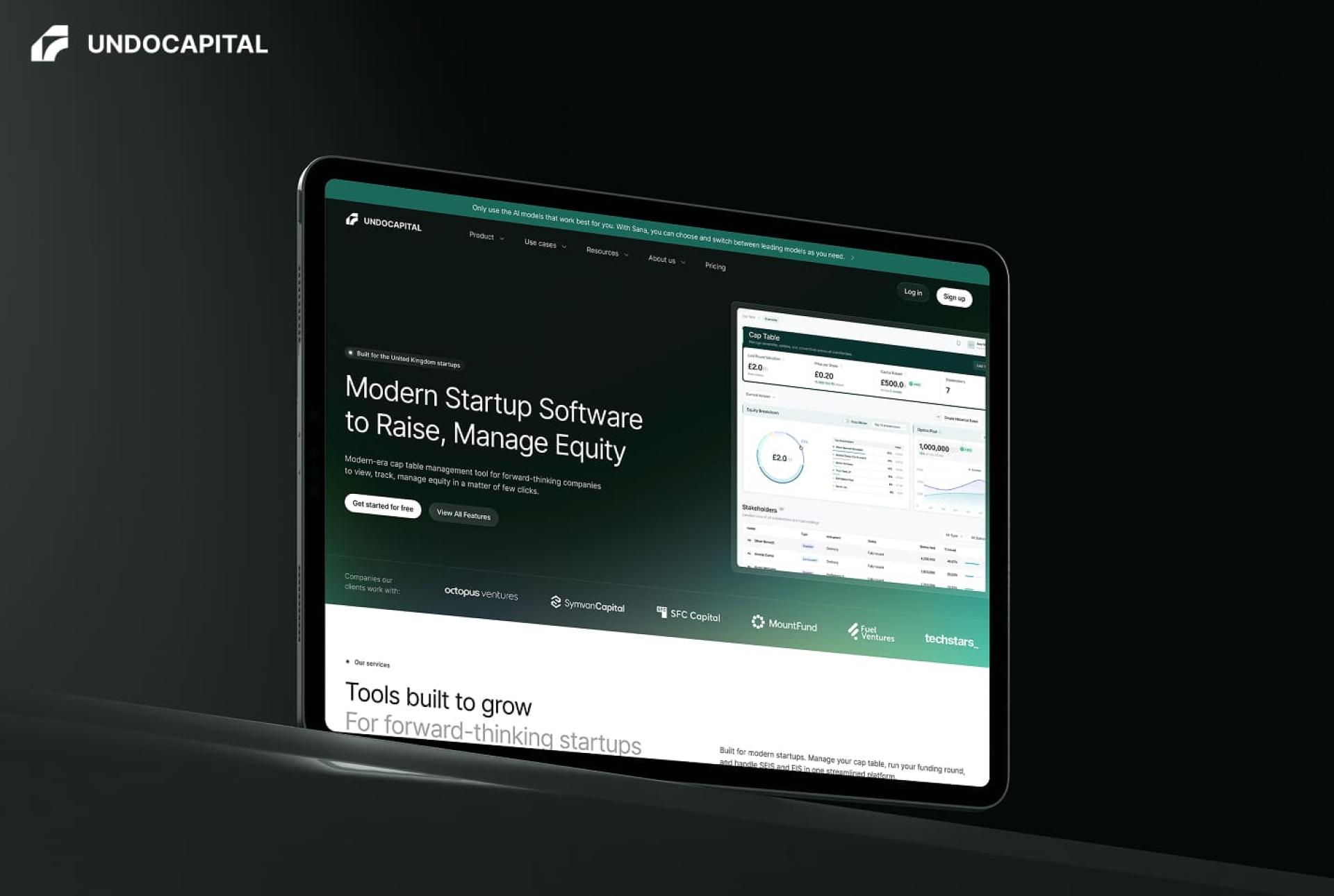 London Design Awards Winner - Undo Capital - AI-Powered Fundraising & Compliance Platform