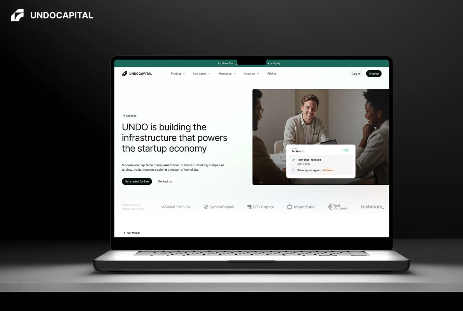 London Design Awards Winner - Undo Capital - AI-Powered Fundraising & Compliance Platform