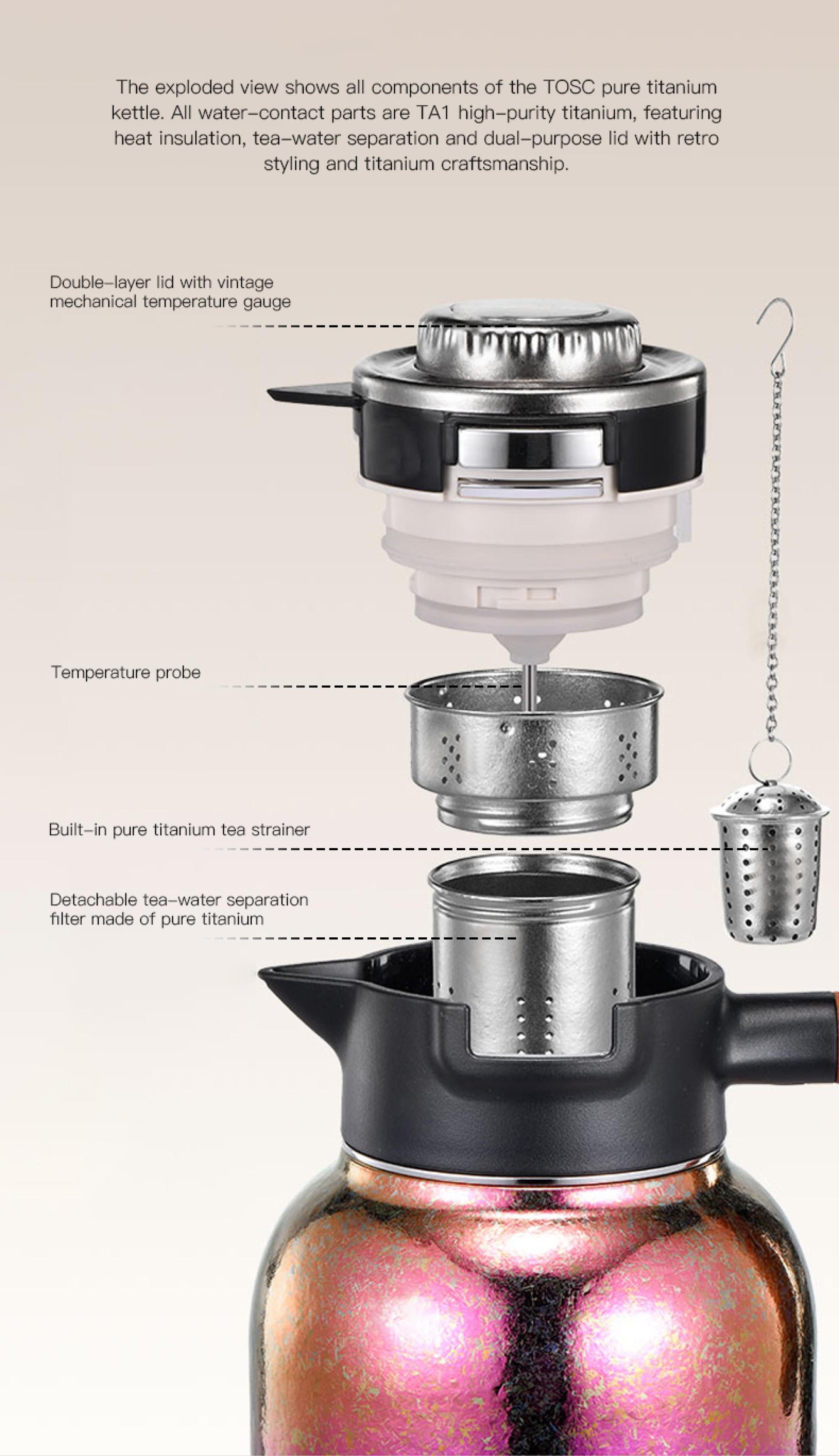 London Design Awards Winner - TOSC Strontium-Rich Weak-Alkaline Titanium Tumbler Collectio