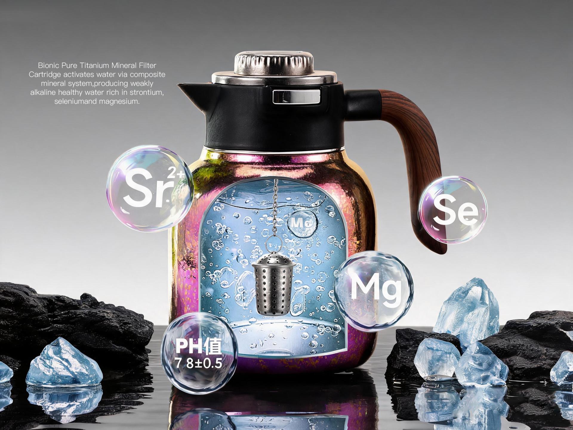 London Design Awards Winner - TOSC Strontium-Rich Weak-Alkaline Titanium Tumbler Collectio