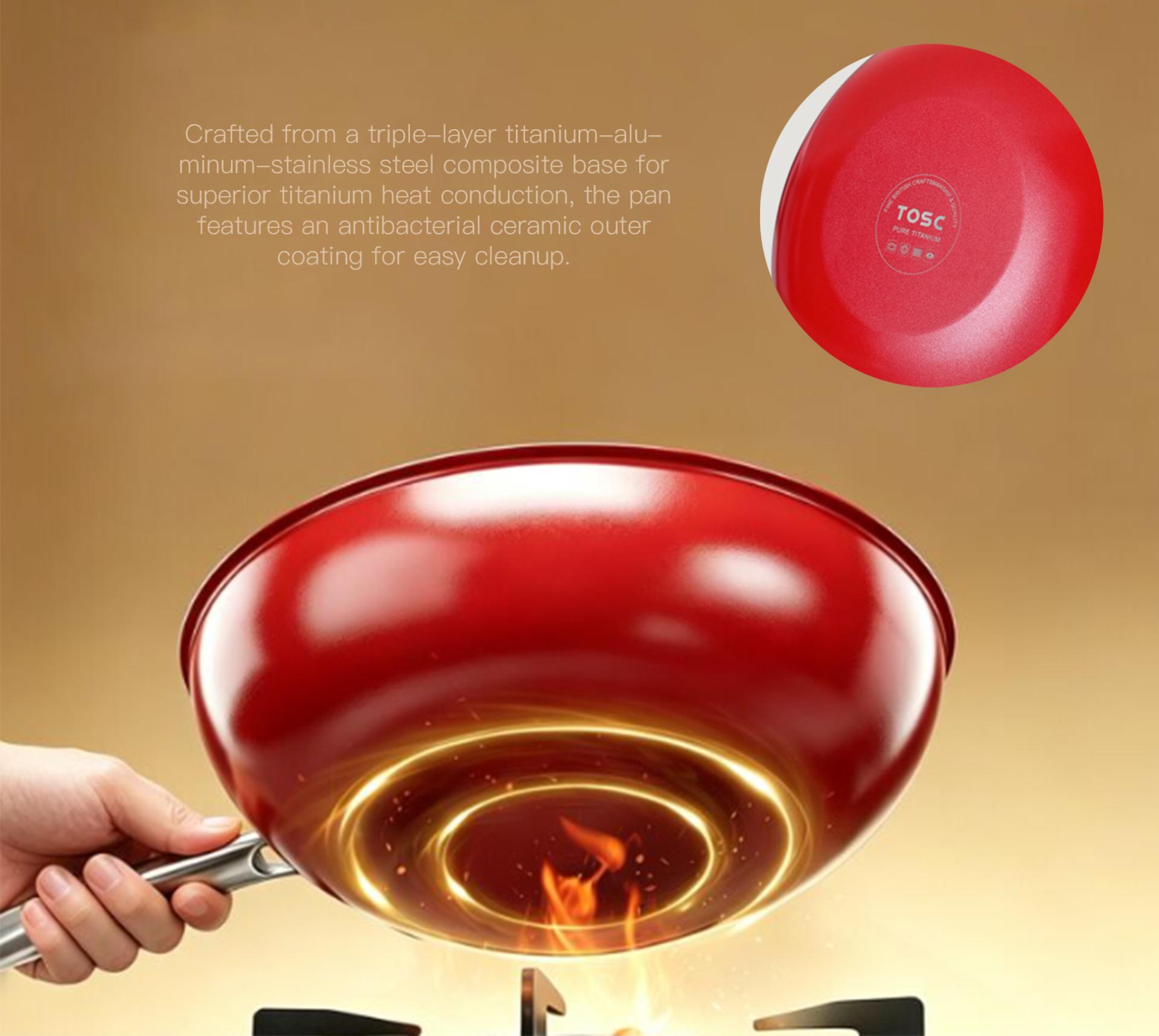 London Design Awards Winner - TOSC-LIMPO Pure Titanium Wok