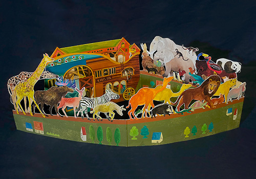 London Design Winner - Yu-Ching Chiu Illustration (Freelance) - Noah's Ark: Merchandise for Pollock's Toy Museum gift shop