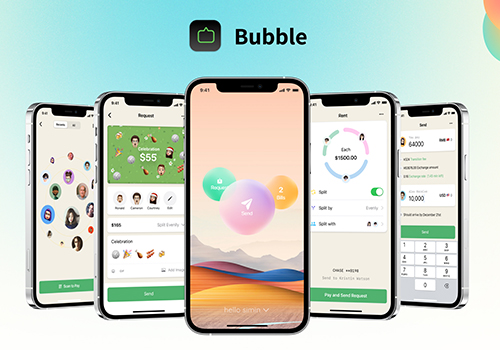 London Design Winner - Bubble - Finance app for Friends