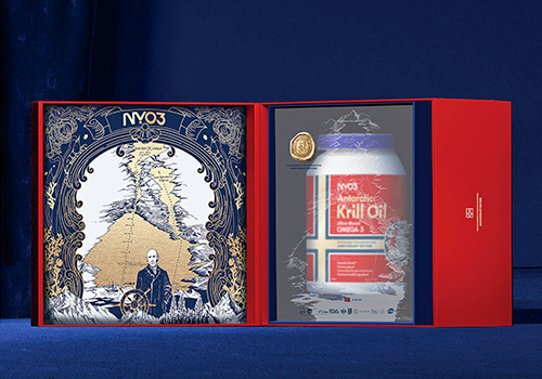 London Design Awards - NYO3 Antarctic Krill Oil Golden Amundsen Edition