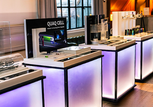 London Design Winner - HG Innovation Limited - Quaq launch event installation art & display design