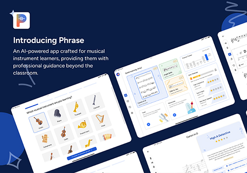 London Design Awards - Phrase: AI powered Musical Instrument Learning App