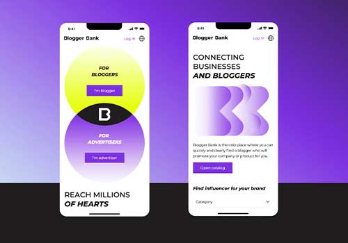 London Design Awards - Blogger Bank | UX/UI Design