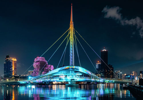 London Design Winner - FREES DESIGN - Dagang Bridge Projection Mapping-Xverse