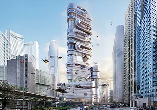 London Design Awards - Hive Mind - Hong Kong Drone Port 2040