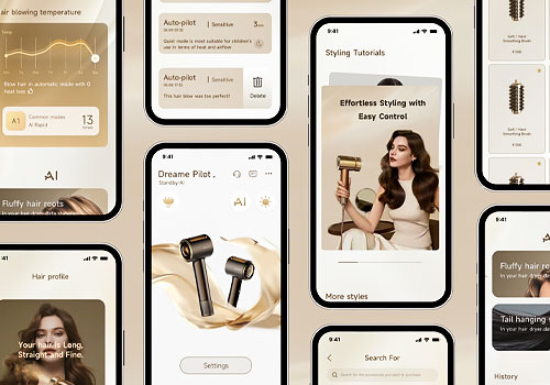 London Design Awards - Dreame Pilot Smart AI Hair Dryer App