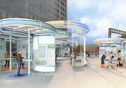 London Design Winner - University of Pennsylvania - BREATHING CLOUDS