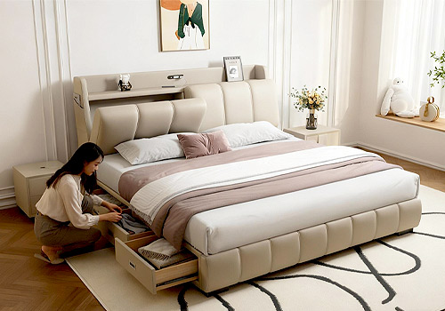 London Design Awards - Leather Storage Bed