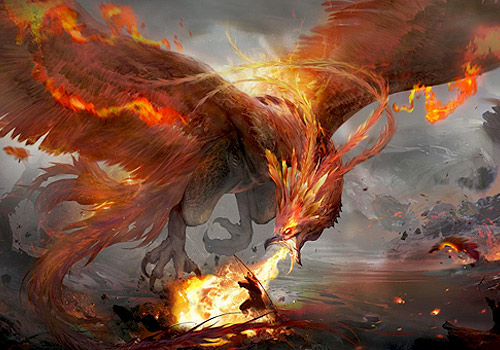 London Design Awards - Vermilion Phoenix — Mythical Creature Concept Design