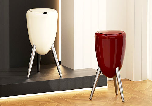 London Design Winner - Jiangmen Shisong Technology Co., Ltd. - Tripod Strawberry Smart Sensor Trash Can