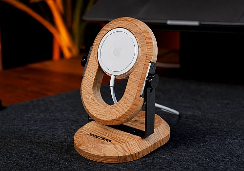 London Design Winner - Next Gadget Lab Limited  - Magtora Wood Stand — Precision Motion, Timeless Craft