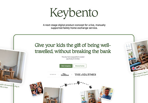 London Design Winner - Keybento - Keybento — Home Exchange for Families