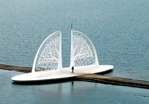 London Design Awards - Fan-shaped Salt Field Tree of Life