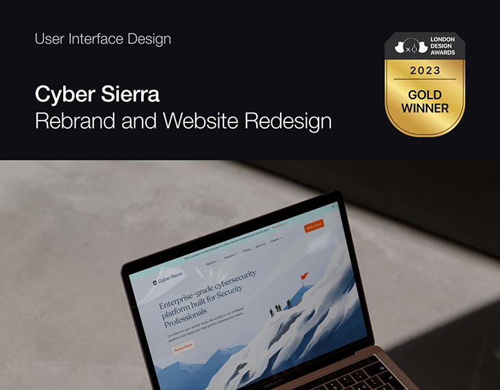 Cyber Sierra is excited to announce that our recently revamped website has been awarded the prestigious Gold Winner title at the London Design Awards!