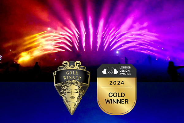 Binliveconcert lighting team participated in the Taoyuan Lantern Festival theme light show in 2024, Received 2 Gold Awards in London Design Awards