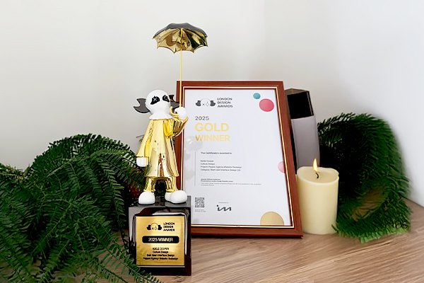 GOLD in the London Design Awards 2025 for Best User Interface Design!